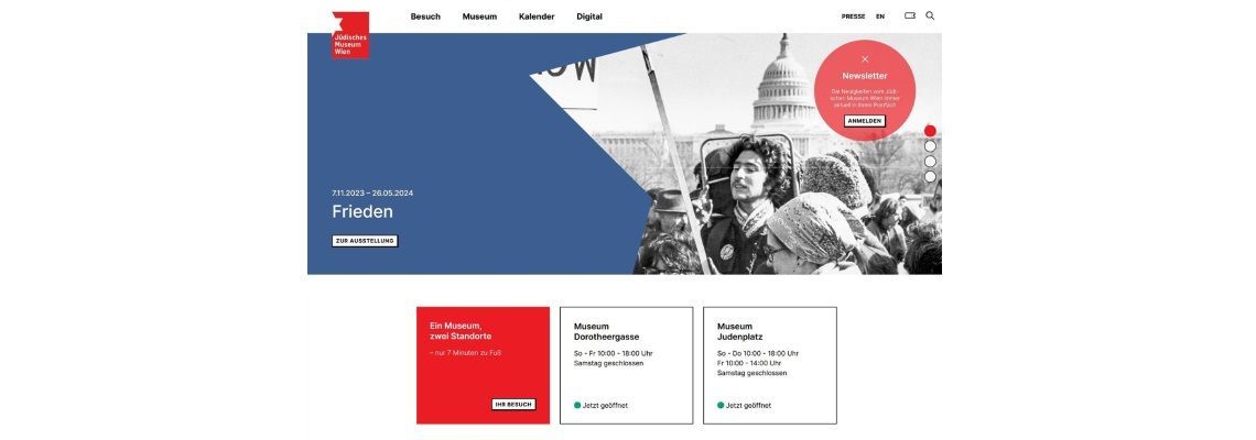 Das Jüdische Museum präsentiert sich mit einer neuen Website!
