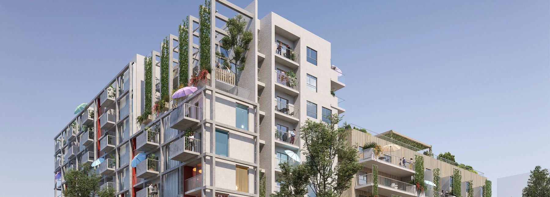 Ein Blockgebäude der ARWAG ist zu sehen.