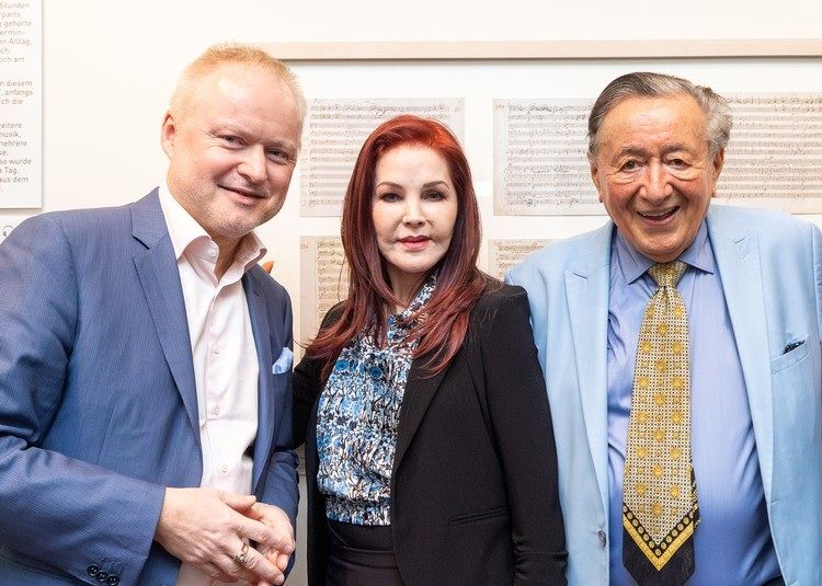 v.l.n.r.: Gerhard Vitek, Priscilla Presley, Richard Lugner