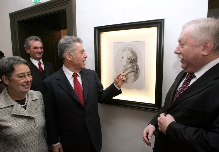 Heinz Fischer und Michael Häupl bei der Eröffnung des Mozarthaus Vienna 2006