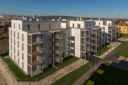 Ein Blockgebäude der ARWAG ist zu sehen.